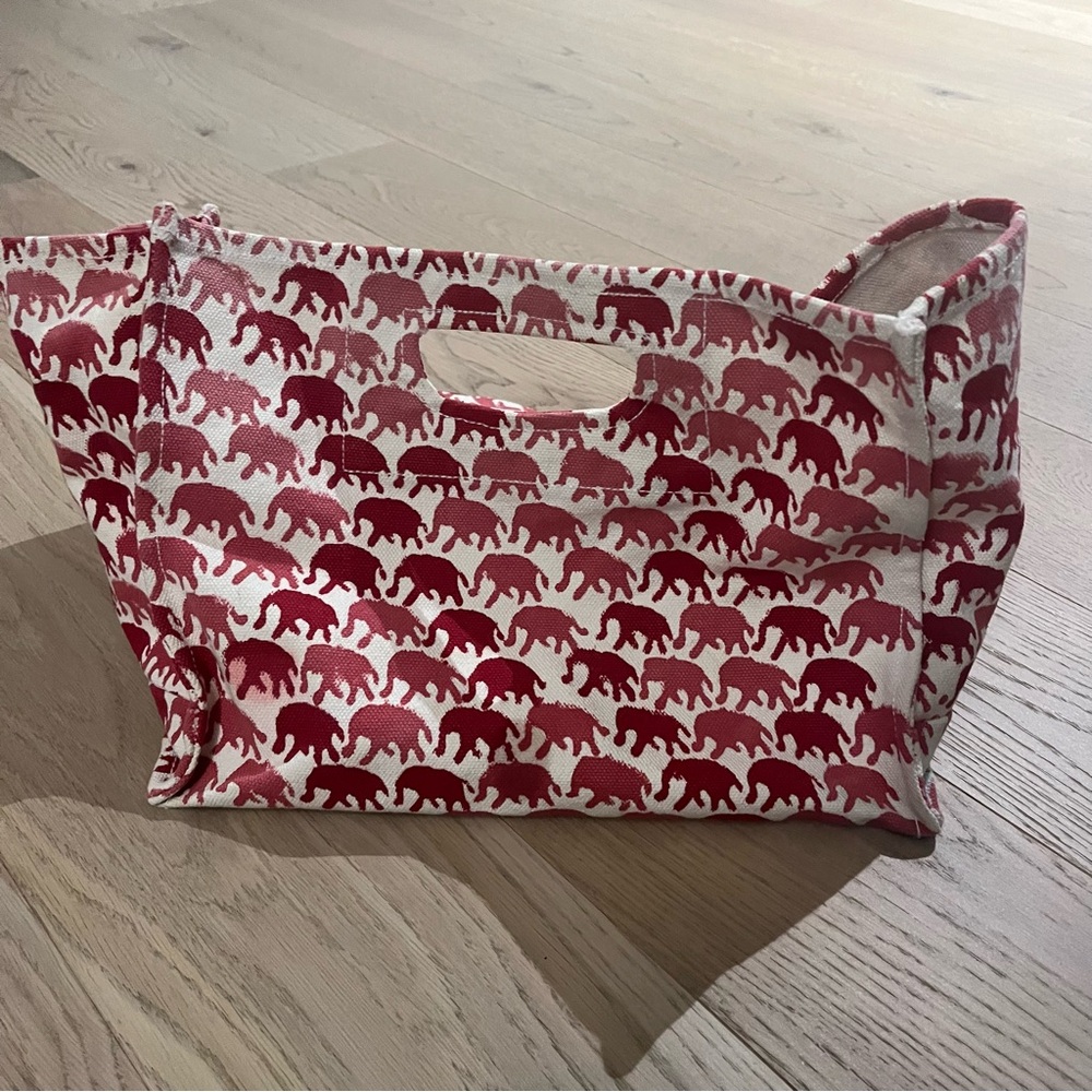Roberta Roller Rabbit elephant canvas storage bag